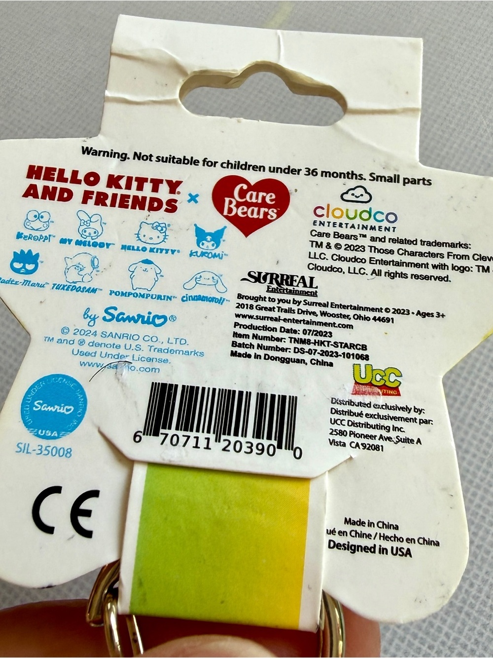 Tsunameez Hello Kitty & Friends Blue Cup Keychain Care Bears Pompompurin NWT - Picture 7 of 7
